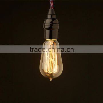 E27 Squirrel Cage Filament Light Bulb - DIY Set - Edison Bulbs - Industrial Pendant photo-6