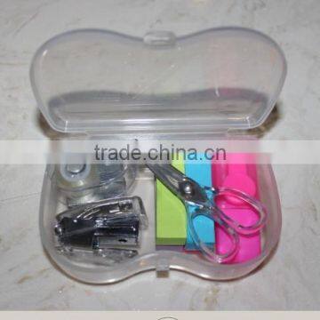 plastic mini office school stationery set