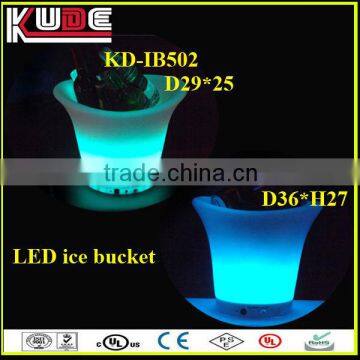 led plastic ice bucket/led fruit bucket