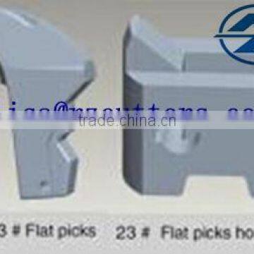 23# coal cutter pick shaped bits coal mining bits flat cutter picks