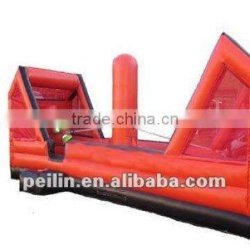 hot sale basket inflatable bungee run