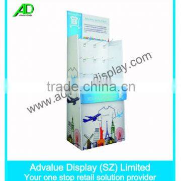 hanging cloting corrugated sidekick display made in China