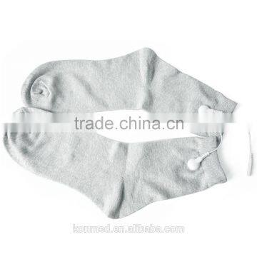Free Confortable tens conductive electric socks with silver fiber
