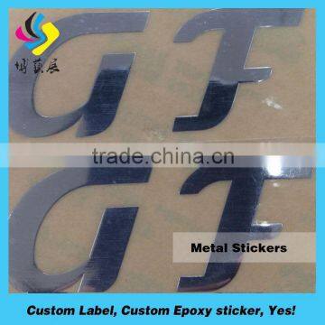 Custom electroform nickel sticker / super thin metal logo