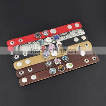 Hot New Products For 2015 Snap Button Faux Leather Bracelet photo-5