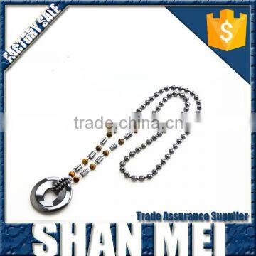 New Design Black Hematite Bead Necklaces For Men photo-6