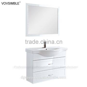 High gloss mirror cabinet modern bathroom vanity for small bathroom