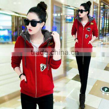 cotton coat new tide college wind fleece cardigan jacket zip up female students