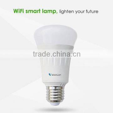 2016 Vstarcam Wifi control wifi light bulb Remote Control 6W 20 million colors IOS Android Supported 50000hours