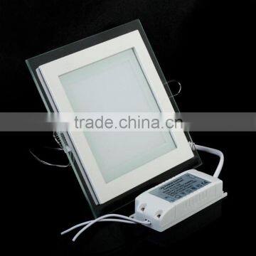 AC85-265V LED Panel Downlight 18W Square Glass Panel Lights photo-2