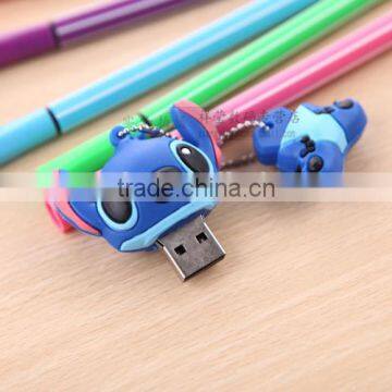 Stitch Japan Cartoon Themed PVC Usb Flash Drive Free Sample Logo,Custom Promotional Memory Stick With Metal Case photo-3
