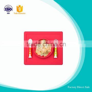 Eco-friendly Silicone Food Plate Mat One Piece Silicone Baby Placemat photo-2