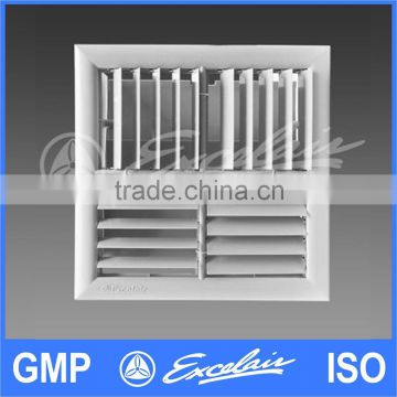 Adjustable air diffuser for HVAC duct system