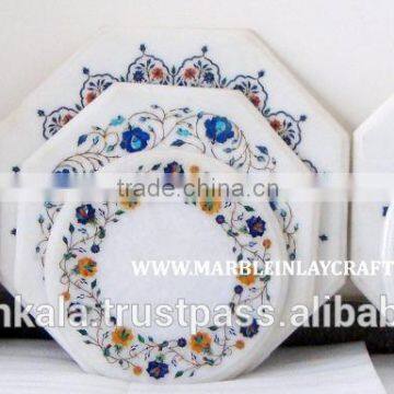 White Marble Inlay Table Top Manufacturers Inlay Table