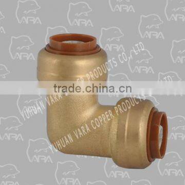 250-34 ornamental brass fitting (PUSH FITTING BRASS ELBOW 90 (PUSH X FPT))