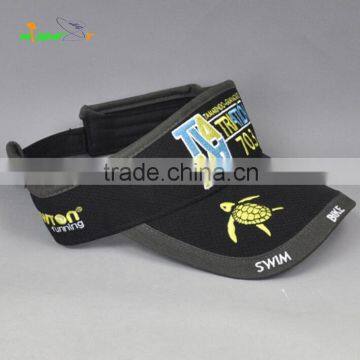 Custom High Quality Flex Fit Sun Visor Cap Embroidery Logo Sports Cap photo-2