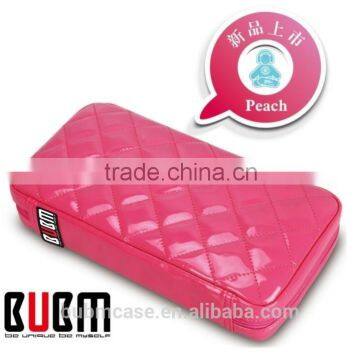 Fashion Red 64 Capacity PU Fabric DVD Case CD Holder Personalized cd Case Multi Disc Dvd Cases
