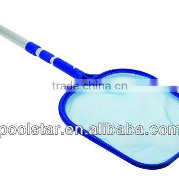 Adjustable Leaf Rake, Leaf Skimmer w/ 3*14"/35cm Aluminium Telescopic Poles P1305