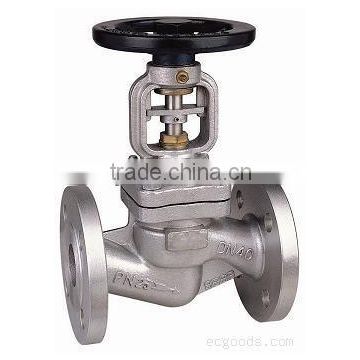 Bellow globe valves with ISO,ABS,CE,DNV,BV certificate