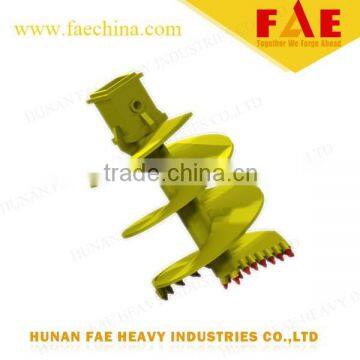 rock formation double cut double flight conical drilling auger