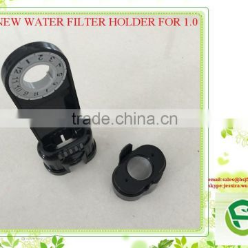 Biodegradable plastic water filter holder with black color