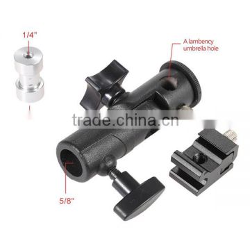 Photographer Supplier Type E Hot Shoe Speedlite Light Umbrella Bracket Wholesale