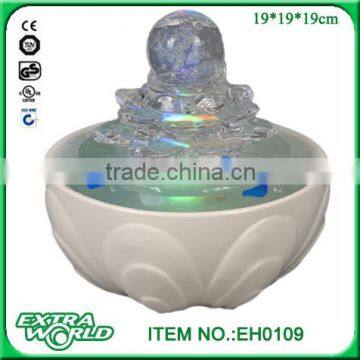 fengshui gifts lighted glass tabletop water fountain