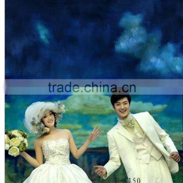 Customized Hand Painted Scenic Background For Wedding photo-2