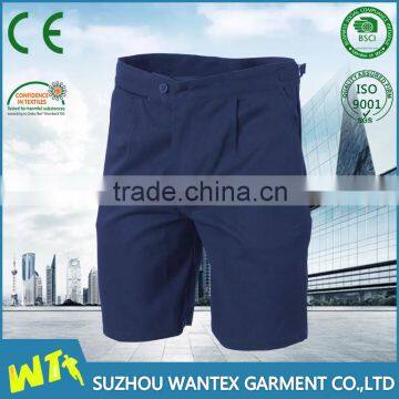 wholesale custom made cheap dark navy blue cotton men shorts pants