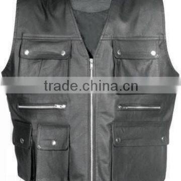 Biker Leather Vest