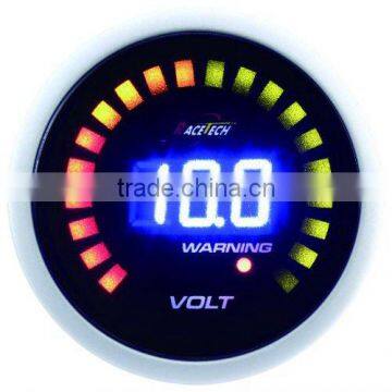 52mm blue LED display digital volt gauge /52mm digital voltmeter for tuning