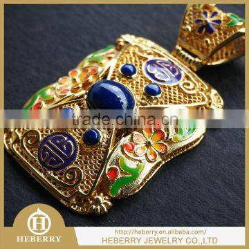 new fashion precious gemstone crystal pendant jewelry enamel handcrafts