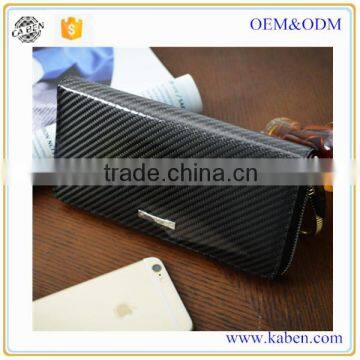 High Grade Brand 2016 Men Genuine carbon fiber TPU Clutches Designer Male Long money wallets For Sale