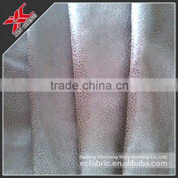 Faux/synthetic bronzing suede fabric with hot stamping for sofa