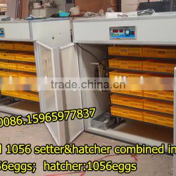 Big Egg Incubator Manufacturer 1056 Eggs Setter&hatcher Combined Egg Incubator Machine(skype: Zh-lydia)