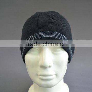 Plain Black Beanie Hat for Men photo-2