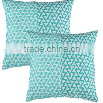 Wholesale Embroidered Cushion Cover Square Simple Modern Zipper Fabric Patchwork Cushion Covers