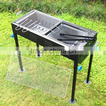 Convenience stainless steel outdoor barbecue grill