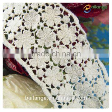 High quality China manufacturer Embroidered Chemical bridal corded lace trim for garment