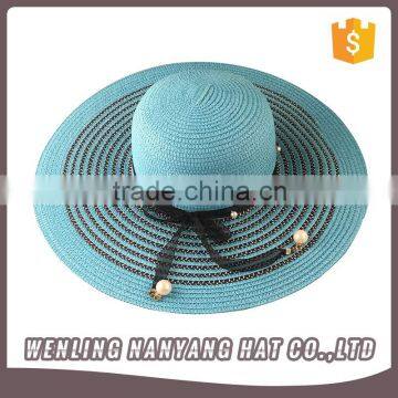Wholesale/Woven Paper Straw Hat Custom Bands Straw Hat for Young Ladies