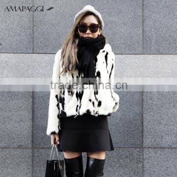 factory sale whole mink pelt milk fur coat for women