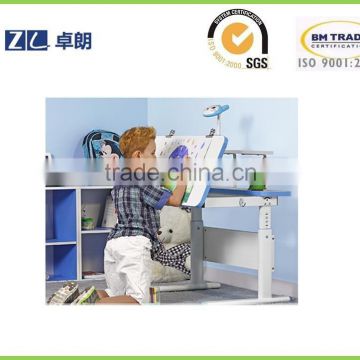 Children school height adjustable study desk