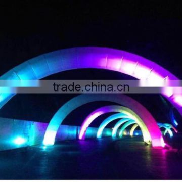 lighting arch for advertising, inflatable LED arch, colorful inflatable lighted arch