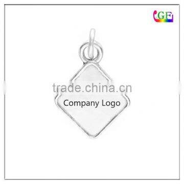 Custom logo shape letter words metal pendant