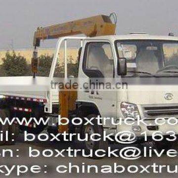 Truck With Loading Crane, Truck Mounted Crane, Foton Truck With Crane