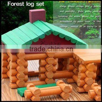 Forest cabin set plastic building blocks assembling housing creative puzzle toys for kids,custom assembling plastic toys maker