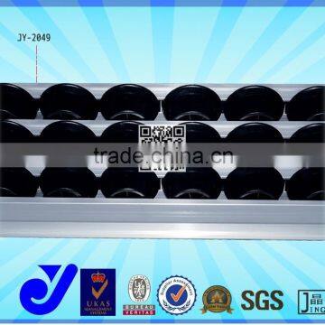 JY-2049|4 meters small aluminum alloy belt conveyor black roller track flow rail