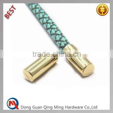 13mm Gold Plating Decorative Metal Cord End Caps