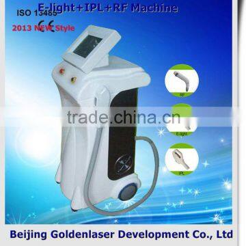 Vertical 2013 New Cheapest Price Beauty Equipment E-light+IPL+RF Machine Shr Diode Laser Remove Tiny Wrinkle