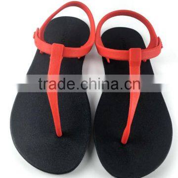 Rubber Ladies Sandles and Cheap Wholesale Flip Flops Women With Full Color Design Advertising PE photo-3